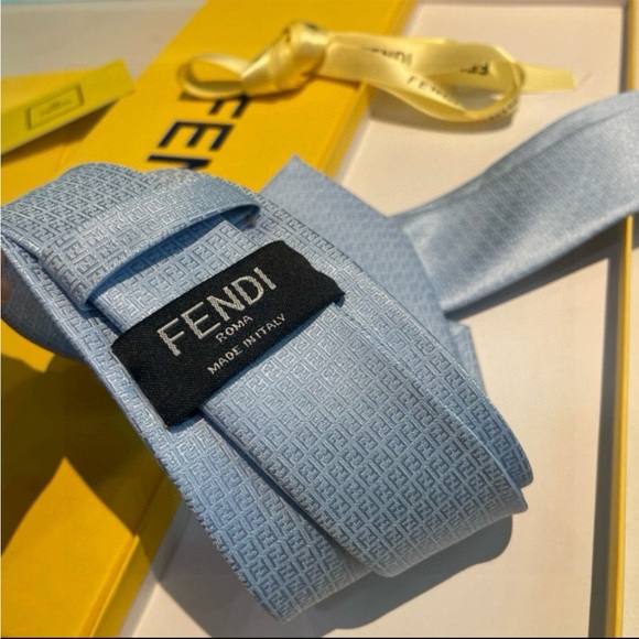 Fendi Light Blue Tie - Picture 5 of 5